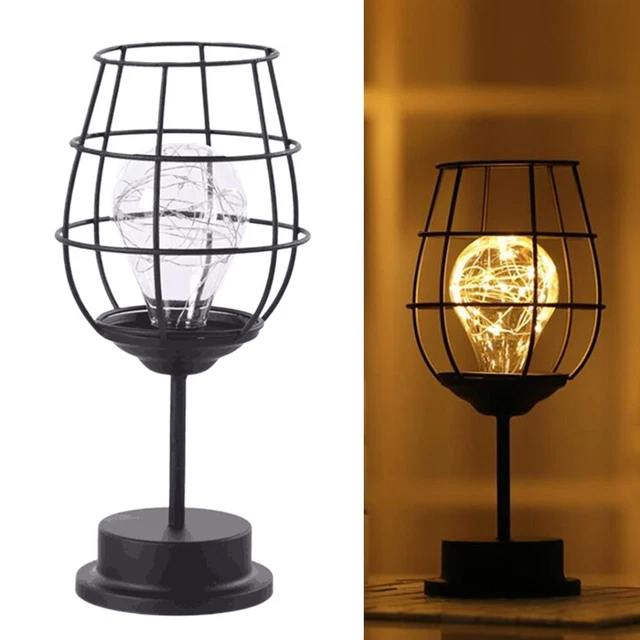 Light String Copper Wire Led Wrought Iron Decorative Lamp Red Wine Bottle Glass 3