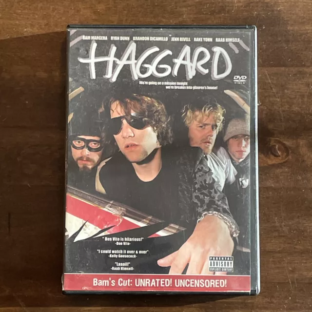 Haggard (DVD, 2003, Unrated) Bam Margera, Ryan Dunn OOP RARE READ