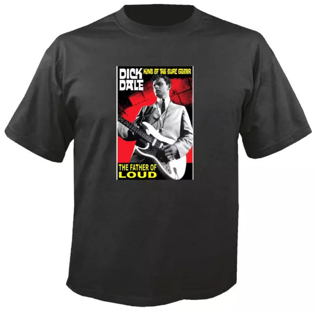 Tee Shirt New Unisex featuring surf guitar legend DICK DALE cotton t shirt