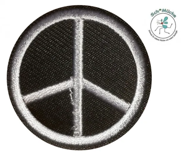 Aufnäher Aufbügler Friedenszeichen Frieden Peace Love Hippie Patch Applikation