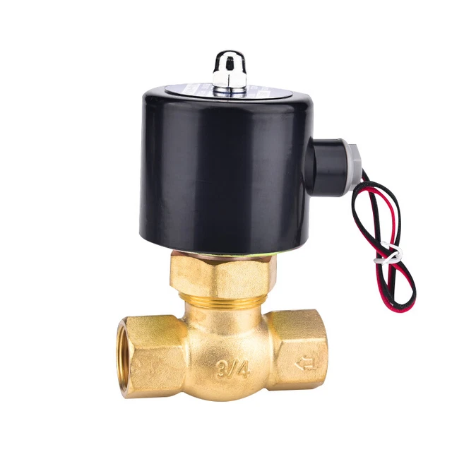 Produktbild von G1/4" AC220V N/C Normal Close High Temperature Steam 2-way Brass