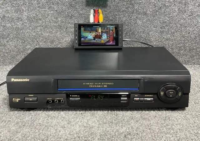 Panasonic Video Cassette Recorder PV-V4611, 4 Head Hi-Fi Stereo, Omnivision VHS
