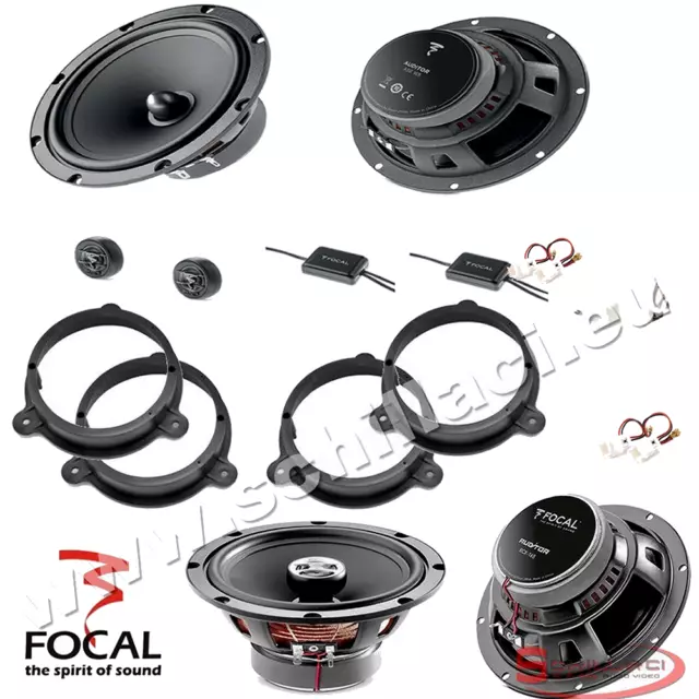 Kit 6 Casse altoparlanti FOCAL per RENAULT /  con adattatori