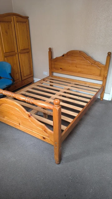 KING SIZE WOODEN Bed Frame £5.45 - PicClick UK