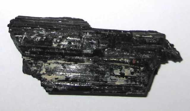 Black Tourmaline Crystal Mineral Schorl Specimen 3" 132 g Gemstone Rough Brazil