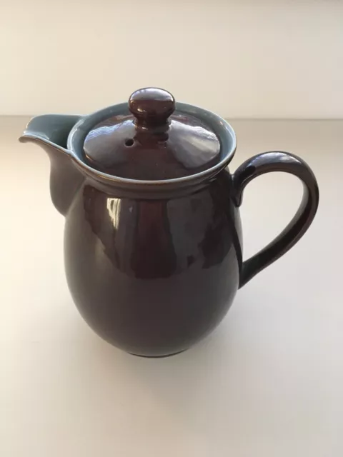 Vintage DENBY Homestead Brown Tea Coffee Pot for 3/4 People 1.5 Pint Volume 