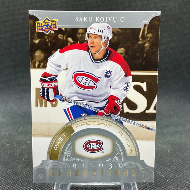 Saku Koivu 2022-23 Upper Deck Trilogy Hockey Generations Insert Canadiens