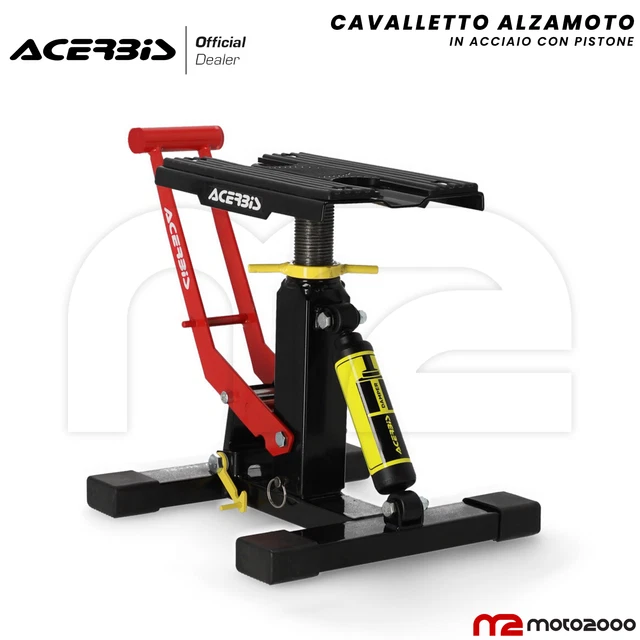 Cavalletto Centrale Alzamoto Regolabile Genial Motor - Per Supermotard, Enduro, Cross, Pit Bike, Portata 150kg