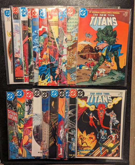 New Teen Titans 1984 DC Comics #1-123, 0, Annuals #1-11 George Perez art F+/VF-
