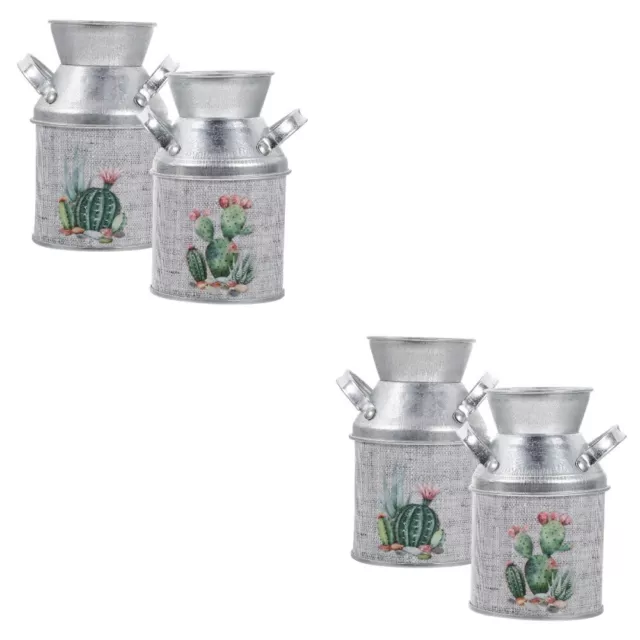 4 Pcs Blumenpflanzer Rustikaler Blumeneimer Vase Blumentopf