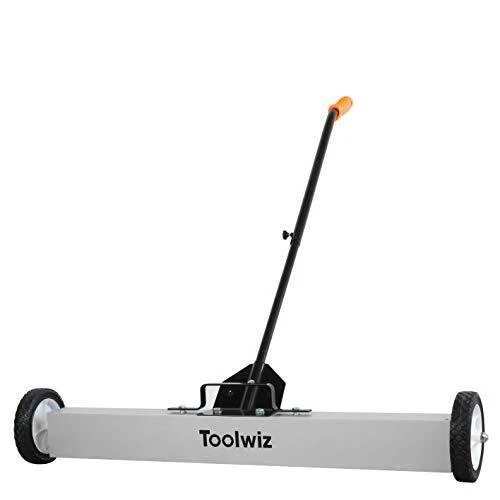36'' Heavy Duty Magnetic Sweeper with Wheels, 50 Lbs Capacity Rolling...