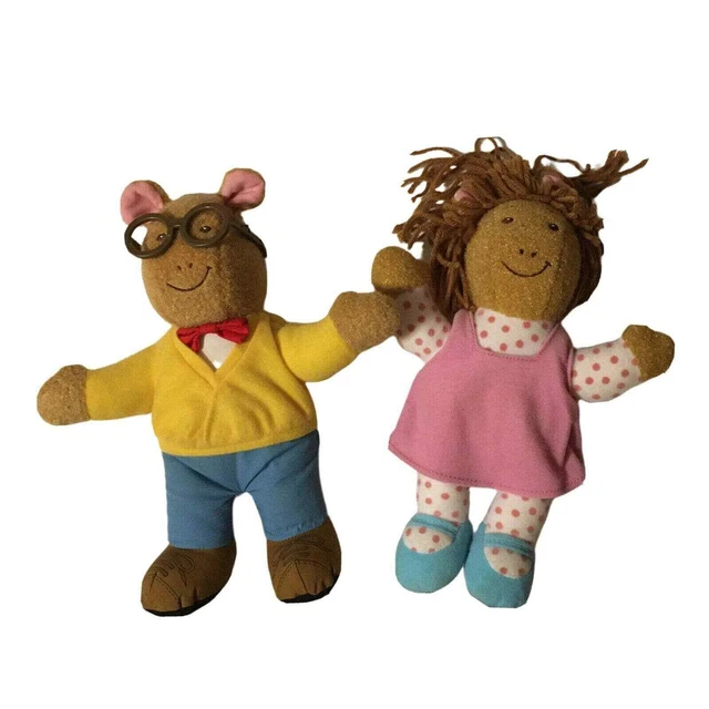 PLAYSKOOL TALKING DOLLS 1996 Arthur & DW Vintage 90s Plush Marc Brown