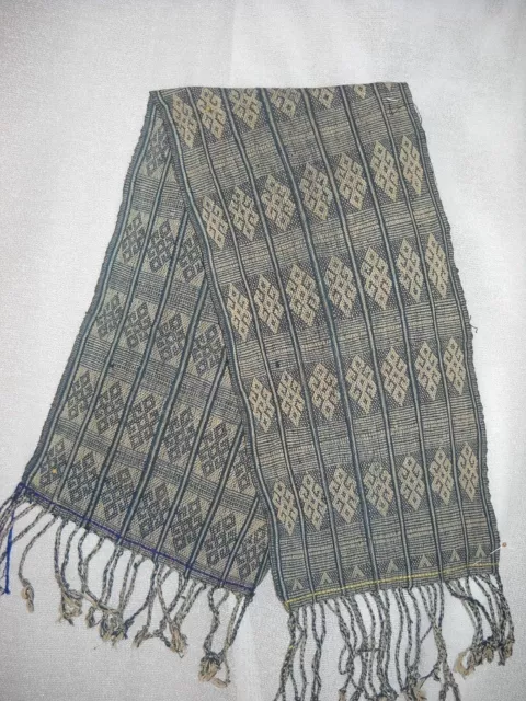 Scarf Reversible Kaif Motif No Ikat Hand Woven Weaving Boti West Timor Indonesia