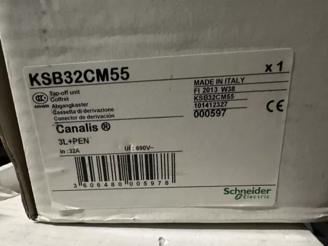 SCHNEIDER ELECTRIC KSB32CM55 Tap Off Unit