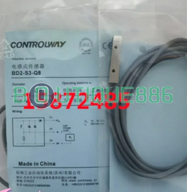 1PCS NEW FOR Contrinex Inductive proximity switch BD2-S3-Q8