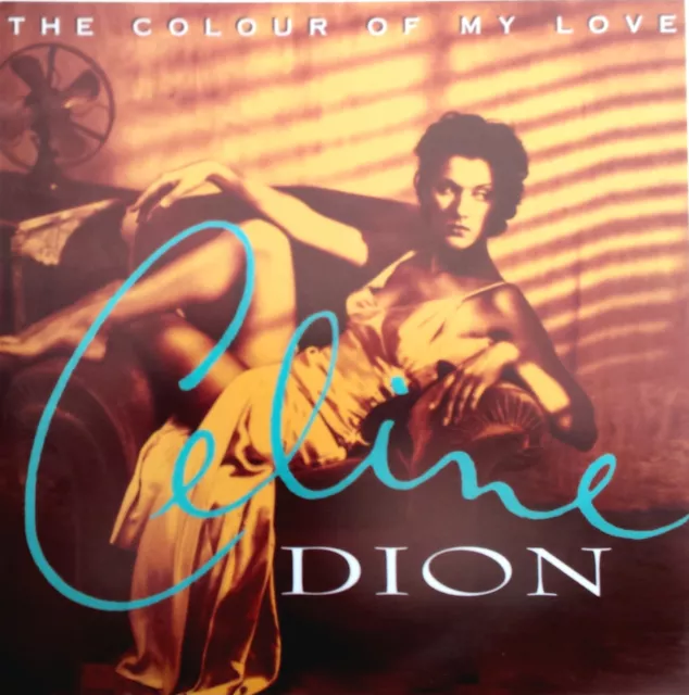 CELINE DION Display The Colour Of My Love UK PROMO ONLY Rare 12" x 12" Poster