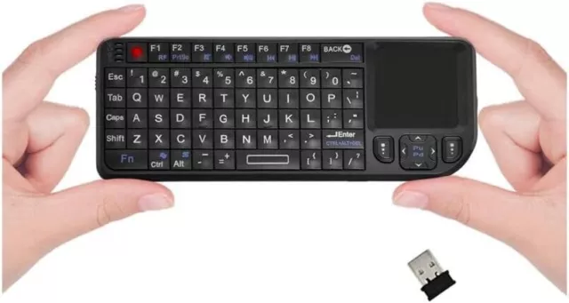 Rii 2.4 GHz Mini Wireless Keyboard with Mouse Touchpad Remote Control KODI