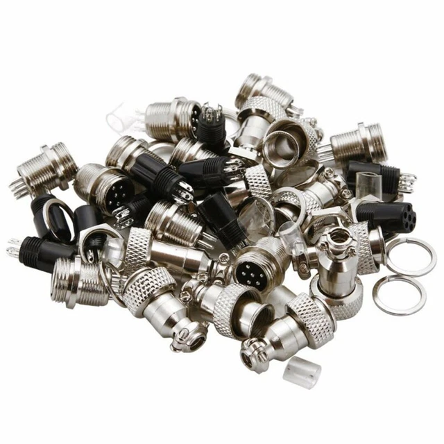 Connecteur Aviation 2 Broches IP67 – Filetage PR1/4, Soudure, 20A 500V, Pour Applications étanches