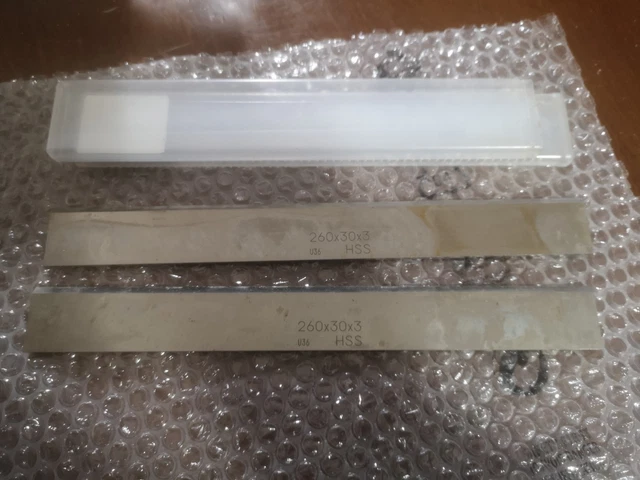 2 Lame Per Pialla HSS 630x30x3 Mm – Qualità Tedesca Per Legno Duro E Morbido!