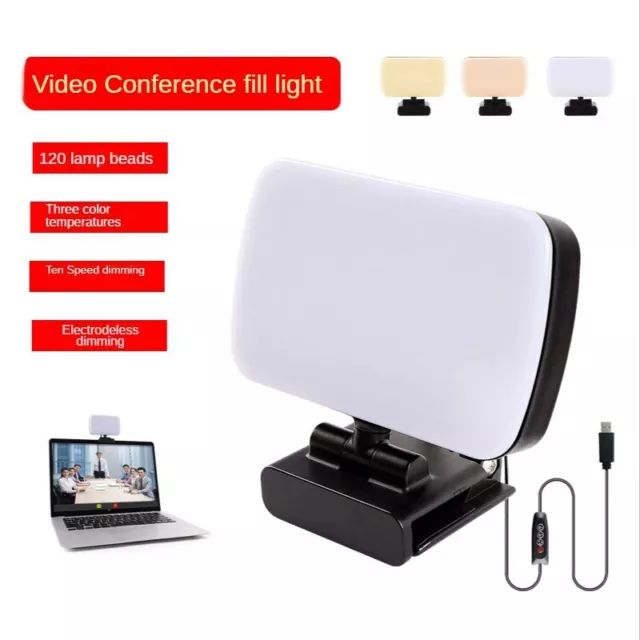 Lampada webcam conferenza selfie regolabile luce fotografica LED portatile U9R8