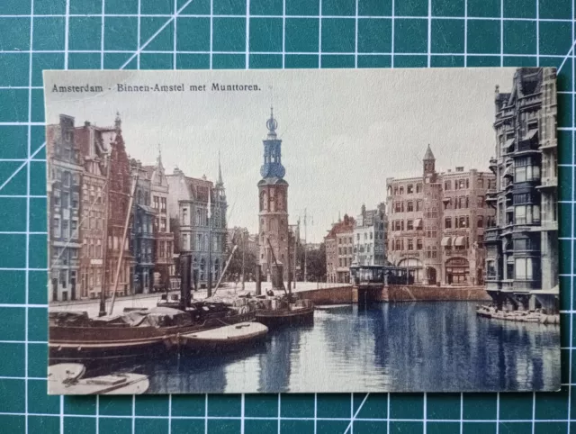 XH563 CPA circa 1920 Pays Bas - Amsterdam - Binnen Amstel mer Munttoren