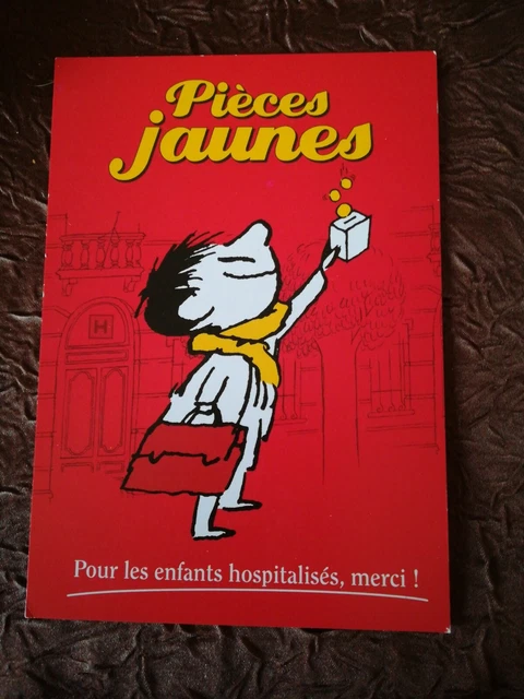 LE PETIT NICOLAS by SEMPE Postcard Yellow Coins.