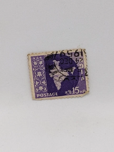 1958 INDIA MAP Of India 15 Naya Paisa Postmark Stamp £2.88 - PicClick UK