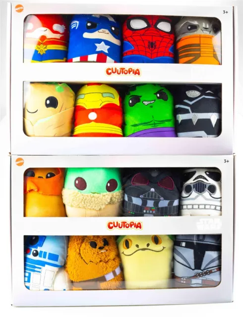 Disney Marvel Star Wars 5” Cuutopia Plush 8 Pack Set Squishmallow Age 3 Plus