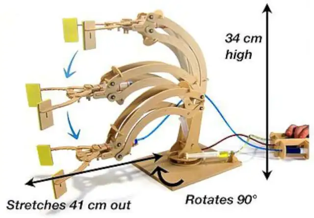 Hydraulic Robotic Arm Wooden Kit