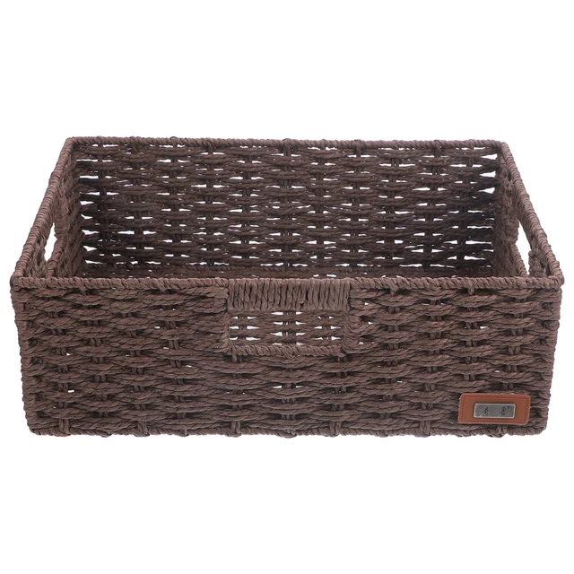 Corbeille panier en rotin osier vintage français