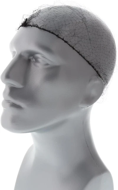 RPH144LTBK-IN 24" Black Light Weight Hairnet, Disposable and Latex Free, Package