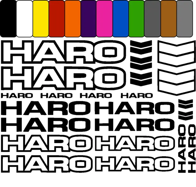 HARO Vinyl Decal Stickers Bike set sticker Aufkleber Satz bicycle cycling mtb