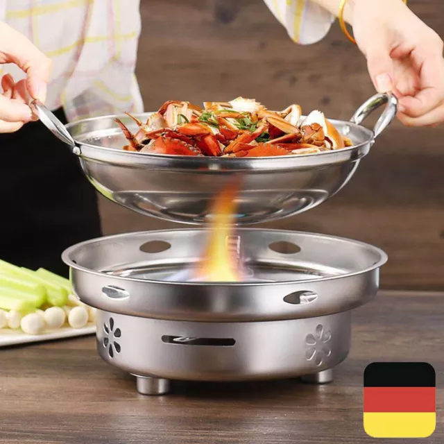 Spirituskocher rostfreier Stahl Campingkocher Flammig Outdoor Camping Outdoor DE