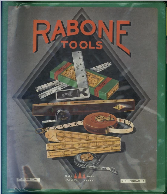 John Rabone VINTAGE JOHN RABONE of Birmingham Tool Catalogue Brochure No.31 1960 £ ...
