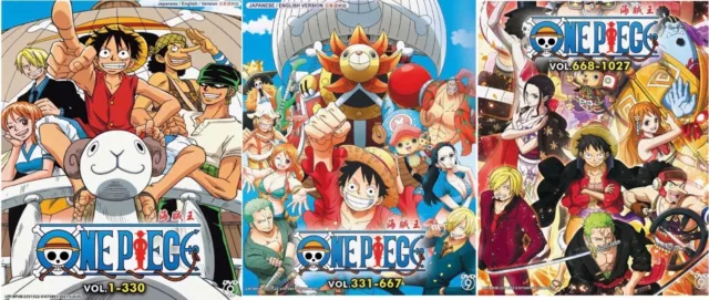 One Piece (Episodes 1 - 1027) ~ All Region ~English Dubbed Version ~ Anime DVD ~