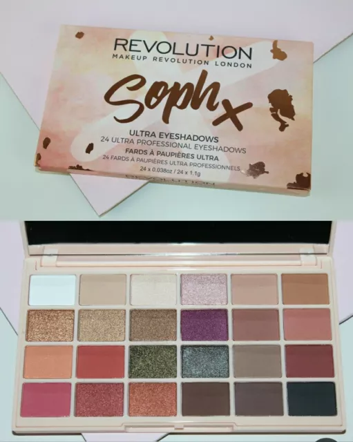 Make-up Revolution Soph X Ultra Lidschatten Palette 24 Farbtöne, versiegelt, atemberaubend 🙂