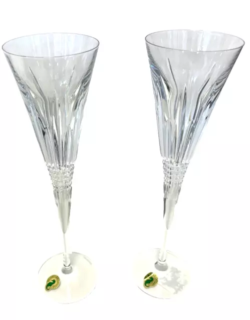 Waterford Lismore Diamond Champagne Flute, Set of 2, Brand New, Original package