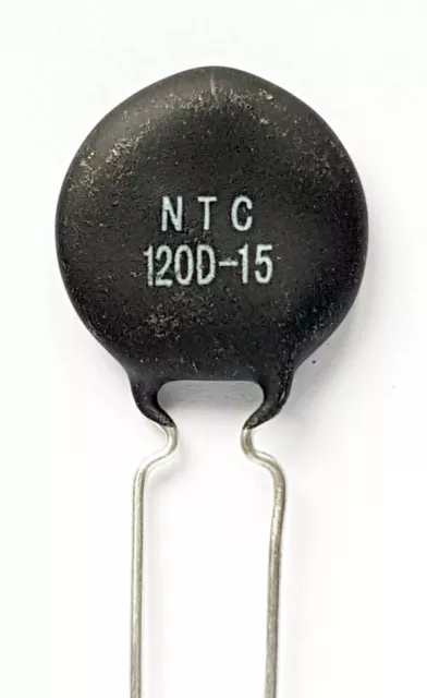 NTC 120D-15 Inrush Current Limiter, Power Thermistor 120 ohm 1.6Amp -ref:957