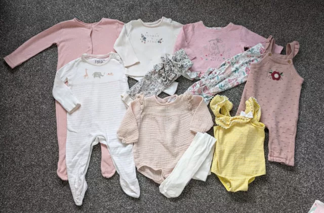 Baby Girls Bundle Of Clothes Age 3-6 Months