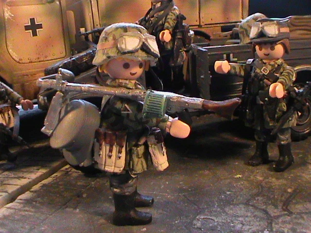 Playmobil Custom Soldat Waffen Grenadier (France-1944) Ref-0673