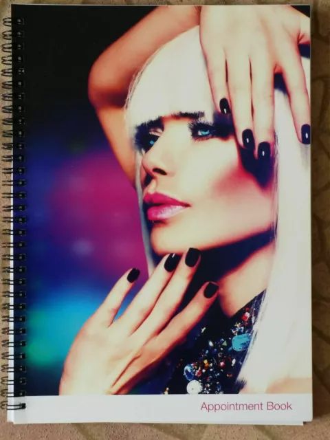 4 Column Appointment Book 200 pages for Office Beauty Spa Nail Shop Hair Salon