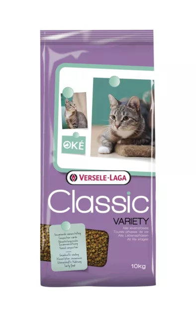 Versele Laga Classic Variety 10kg ausgewogenes Alleinfuttermittel für Katzen