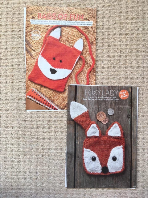 Fox Bag & Purse Knitting Patterns