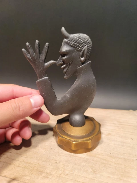 Antique Vintage Style Iron Brass Devil Radiator Cap Antique Vintage Style Iron Brass Devil Radiator Cap