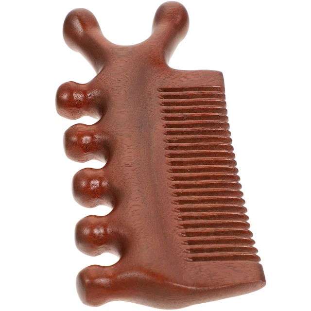 TRAGBARER KAMM AUS Sandelholz Massagekamm Breiter Zahnkamm Kopfhaut EUR