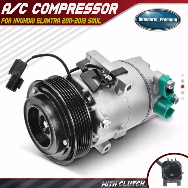 AC A/C Compressors & Clutch for Hyundai Elantra 2011-2013 Kia Soul 12-13 VS12