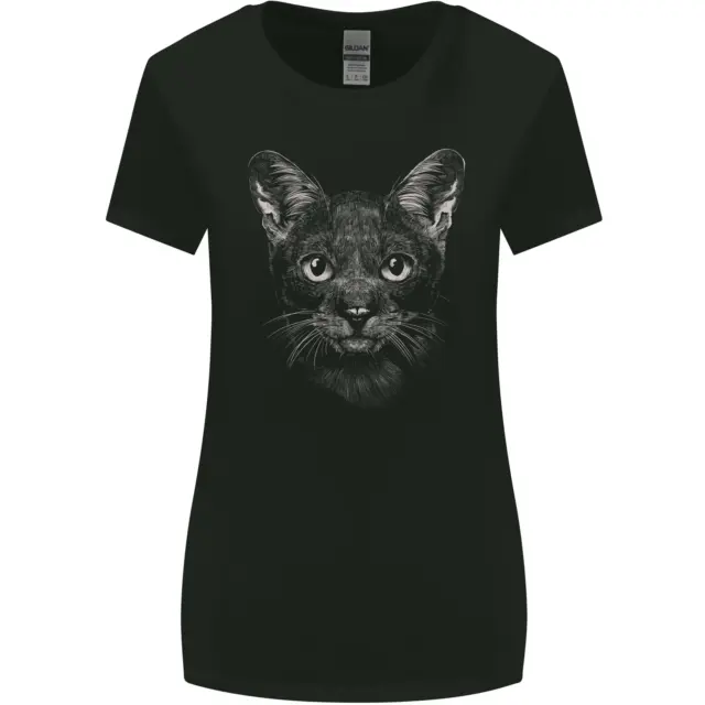A Cat Face Womens Wider Cut T-Shirt