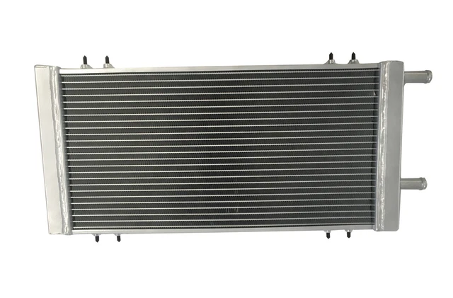2 ROW UNIVERSAL Aluminum Overflow Radiator Performance Heat Exchanger ...