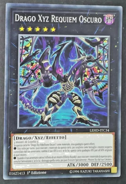 DRAGO XYZ REQUIEM OSCURO in Italiano LEHD-ITC34 Comune YUGIOH