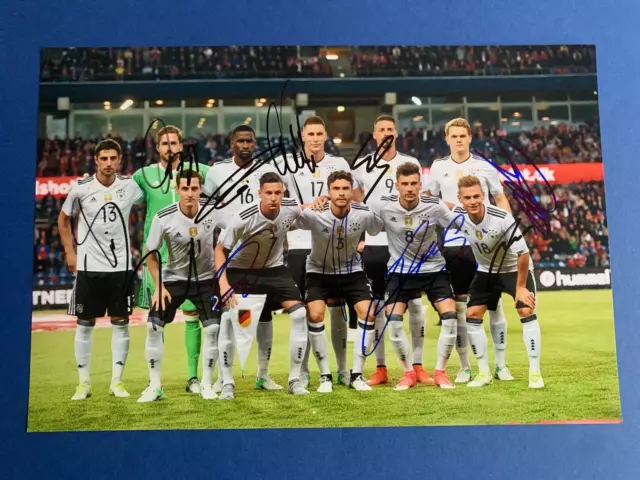 DFB 2017  komplett signiert signed Foto 20x30 Autogramme RARITÄT